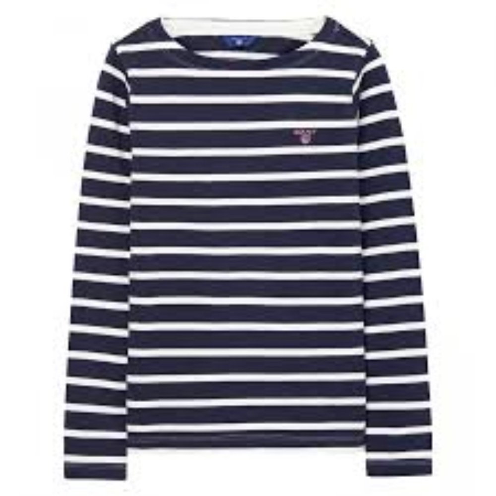 GANT Girl Breton Striped Boatneck Sweater |5-6 YRS